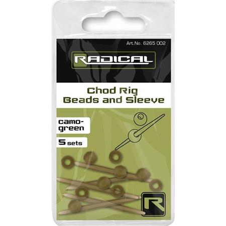 Sæt Radical Chod Rig Beads And Sleeve