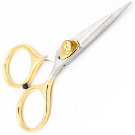Saks Fly Scene Gold Plated Hair Scissor Adjustable Tension