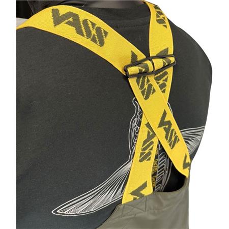 SALOPETTE DA UOMO VASS TEAM VASS 220 WINTER LINED BIB & BRACE WATERPROOF - KAKI
