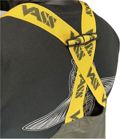 SALOPETTE HOMME VASS TEAM VASS 220 UNLINED BIB & BRACE WATERPROOF - KAKI