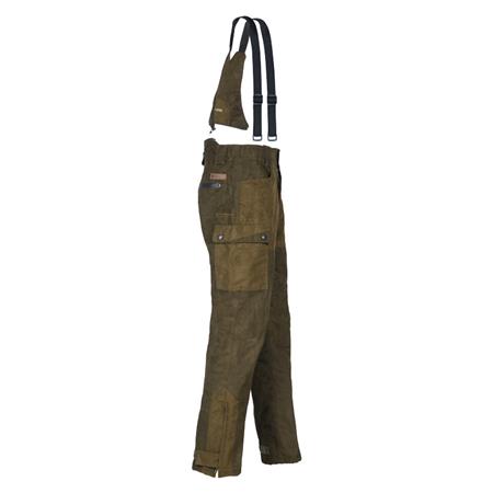 SALOPETTE UOMO - CACHI CHIARO PERCUSSION CHASSE GRAND NORD - KAKI CLAIR