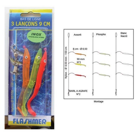 Sand Eel Chain Flashmer - Pack Of 30
