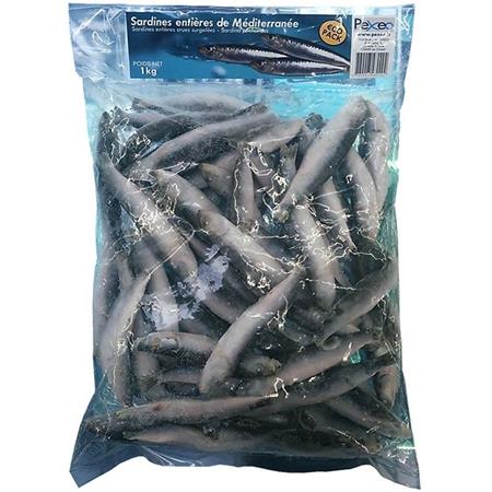 Sardinas Enteras Del Mediterráneo Congeladas - 1Kg Pexeo Eco - 1Kg