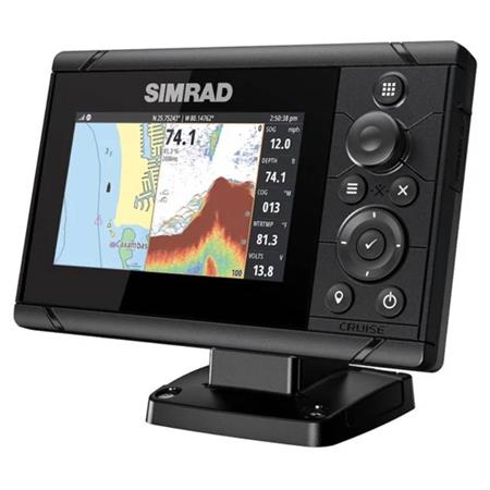 SCANDAGLIO GPS SIMRAD CRUISE 5 + SONDA TRASDUTTORE DA POPPA 83/200KHZ