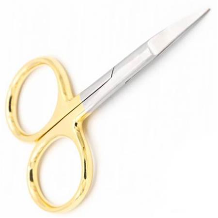 SCHAREN FLY SCENE GOLD PLATED ALL PURPOSE SCISSOR CURVED