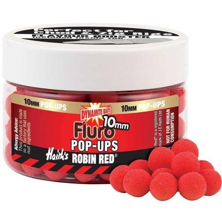 Schwimmboilies Dynamite Baits Fluro Pop-Ups Robin Red