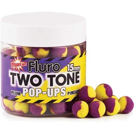 Schwimmboilies Dynamite Baits Fluro Two Tone Pop Up Plum Und Ananas