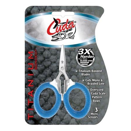 SCISSORS WITH SERRATED BLADES CUDA 7.5 CM