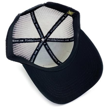 SCRATCH MAN CAP - BLACK FISHXPLORER TRUCKER - NOIR