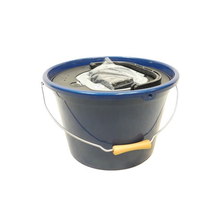 Seau A Vifs Plastilys 18L Rond Bleu + Panier Vivier + Aerateur Integre - Seau À Vifs + Panier Vivier