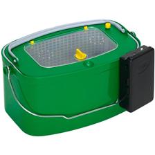 Seau Basculant En Polyéthylène Avec Cadre Acier - 70 Litres, Charge Max 150 Kg, Avec Butée De Vidange