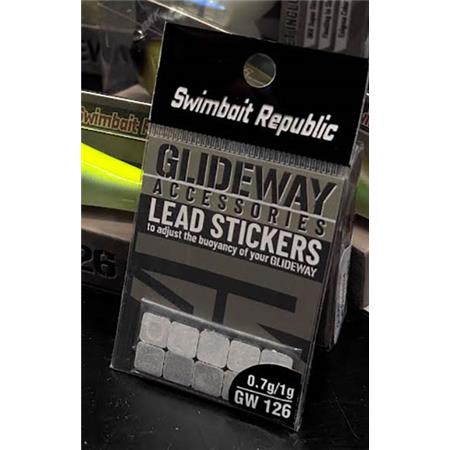 Selvklæbende Bly Swimbait Republic Glideway 126 F Lead Sticker