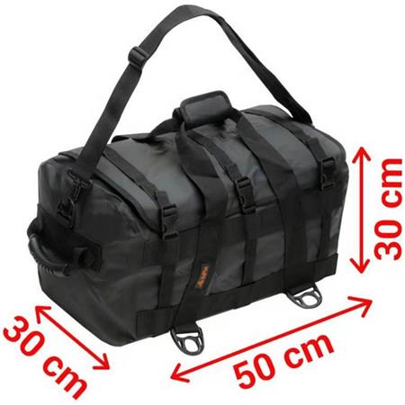 SEMI-WATERPROOF BAG HPA DRYDUFFLE 50 ZIP 50L - BLACK