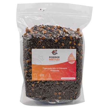 Semință Preparată Poseidon Particles Tigernuts Mix & Chenevis - 3L