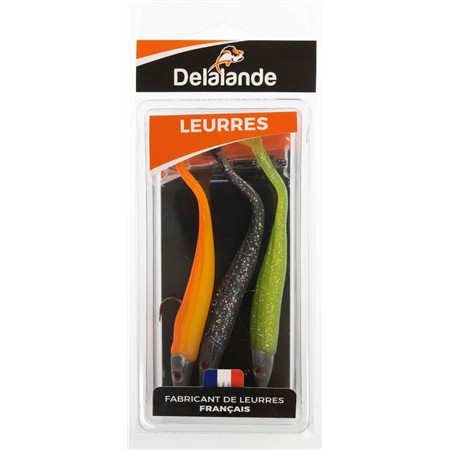 Σετ Αρματωμένων Μαλακών Δολωμάτων Delalande Speed Slim
