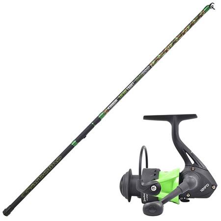 Set Canna Da Pesca Telescopica + Mulinello Safari Trout Spin 101Fd Garbolino Safari Trout Tele + Moulinet Safari Trout Spin 101Fd