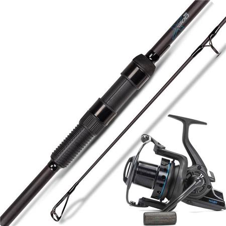 Set Carpa Nash X-Series 12 Pieds 3,25Lbs + Lr 8000