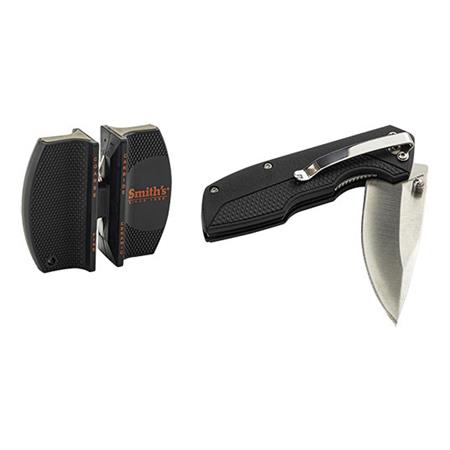 Set Coltello + Affilatore Manuale Smith's Edgesport Combo