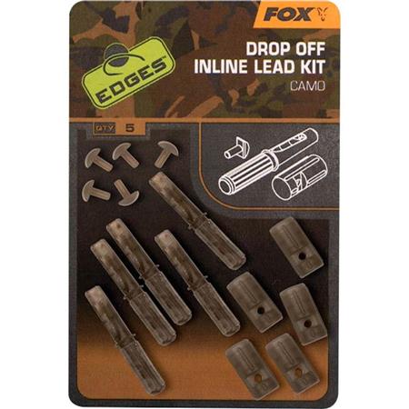 Set Fox Edges Camo Inline Lead Drop Off Kits