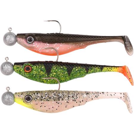 Set Gummifische Montiert Spro Iris The Shad To-Go 100 - 10Cm