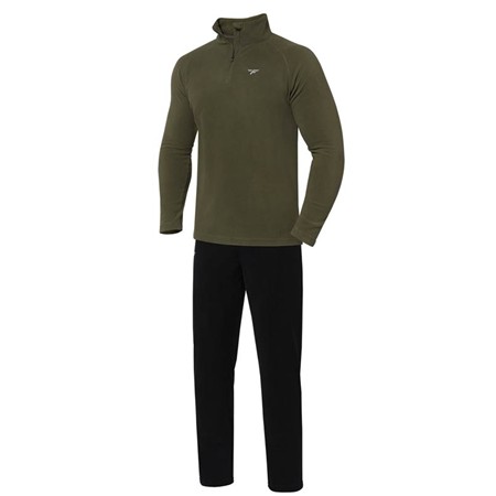 Set Jas En Broek Voor Heren Finntrail Fleece Lichtgevend - Caqui - Kaki