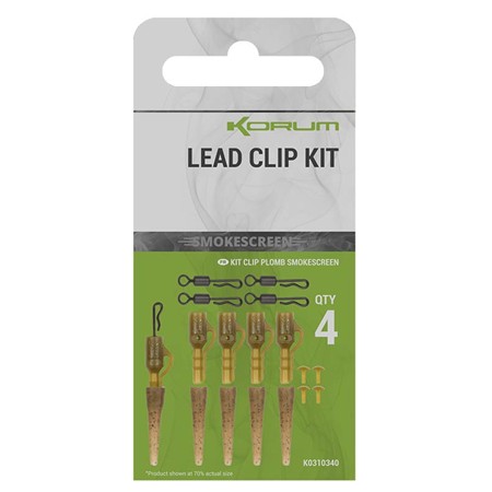 Set Korum Smokescreen Lead 
Clip Kit