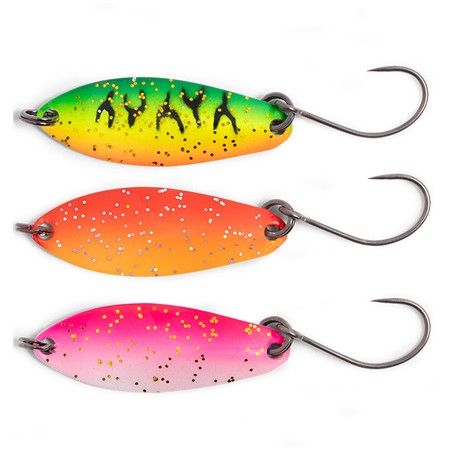 ΣΕΤ ΚΟΥΤΑΛΙΏΝ ΜΕ ΚΥΜΑΤΙΣΤΉ ΔΡΆΣΗ ZEBCO TARGET FISH ULTRA LIGHT TROUT SPOON