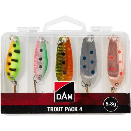 Set Lepels Met Golvende Actie Dam Trout Pack 4