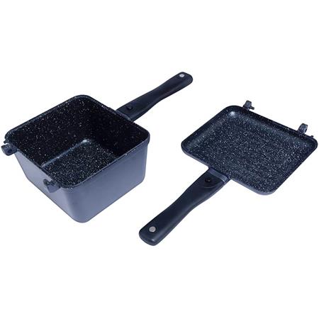ΣΕΤ ΜΑΓΕΙΡΙΚΏΝ ΣΚΕΥΏΝ RIDGE MONKEY CONNECT DEEP PAN & GRIDDLE GRANITE EDITION