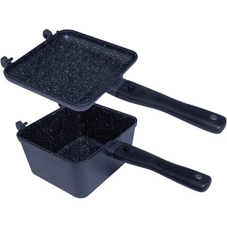 ΣΕΤ ΜΑΓΕΙΡΙΚΏΝ ΣΚΕΥΏΝ RIDGE MONKEY CONNECT DEEP PAN & GRIDDLE GRANITE EDITION