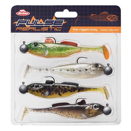 Σετ Μαλακών Τεχνητών Δολωμάτων Berkley Pulse Realistic Goby Prerigged