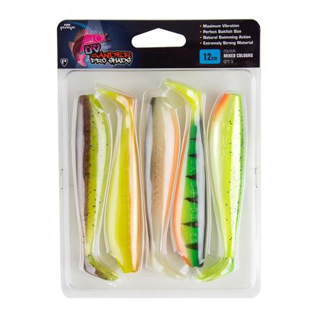 Σετ Μαλακών Τεχνητών Δολωμάτων Fox Rage Zander Pro Shad Mixed Colour Pack