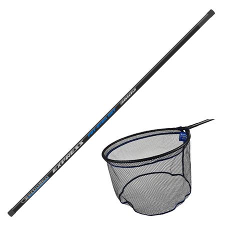 Set Manico + Testa Di Rete Da Pesca Garbolino Express Put-Over Net + Express Match