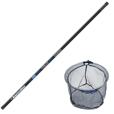 Set Manico + Testa Di Rete Da Pesca Garbolino Trooper Telenet + Combo