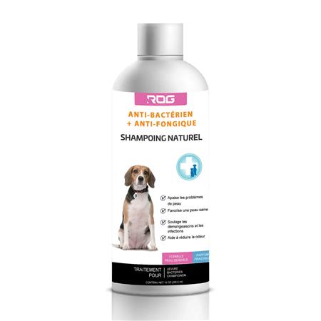 Shampoing Naturale Per Cani Anti-Batterico + Anti-Fungico Rog Pour Chiens Anti-Bactérien + Anti-Fongique