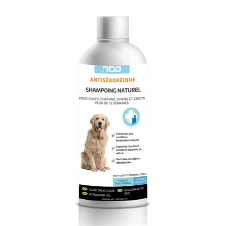 Shampoo Naturale Antiforfora Per Cane Rog Antiséboréique Pour Chien