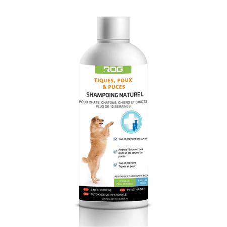 Shampoo Naturale Per Cane Previene Le Zecche, I Pidocchi E Le Pulci Rog Pour Chien Prévient Les Tiques Les Poux Et Les Puces