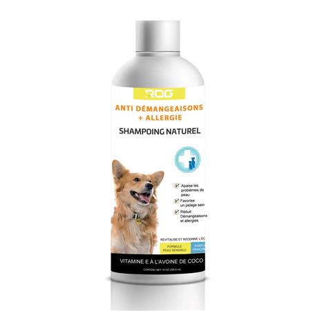 Shampoo Naturale Per Cani Anti-Emicrania E Allergie Rog Pour Chiens Anti-Hémiches Et Allergies