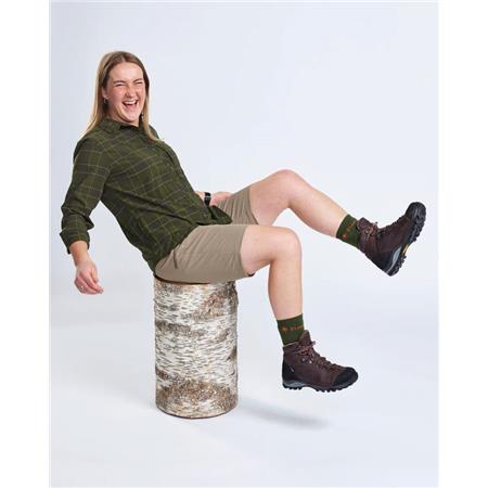 SHORT FEMME PINEWOOD ABISKO LIGHT STRETCH - MOLE MARRON