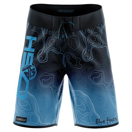 Short Hombre Hot Spot Design Ocean Performance Bathimetry - Azul