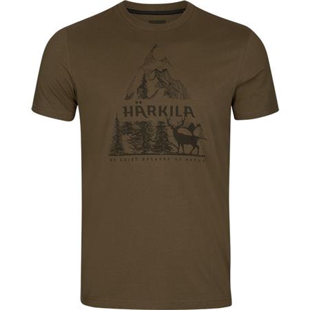 Short Sleeve Men's T-Shirt Harkila Nature S/S - Slate Black