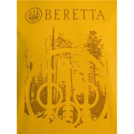 SHORT-SLEEVE MEN'S T-SHIRT - SAFFRON YELLOW BERETTA OUTLINE - SAFFRON YELLOW