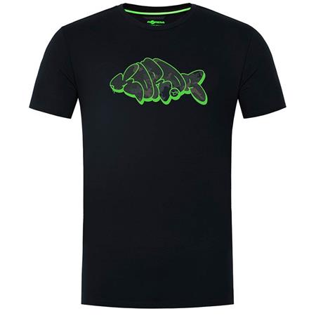 Short Sleeve Men's Tee Shirt Korda Outline - Noir