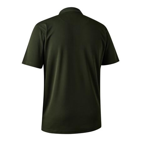 SHORT SLEEVE POLO SHIRT FOR MEN DEERHUNTER CLIMATE AVEC 37.5 TECHNOLOGY - FOREST EMBER