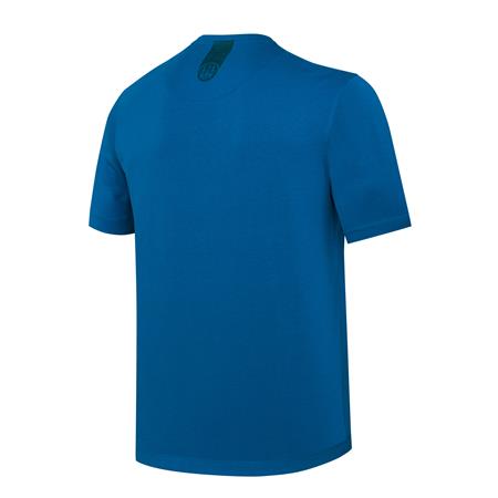 SHORT SLEEVE T-SHIRT FOR MEN - BLUE TWILIGHT BERETTA LOGO - BLUE TWILIGHT