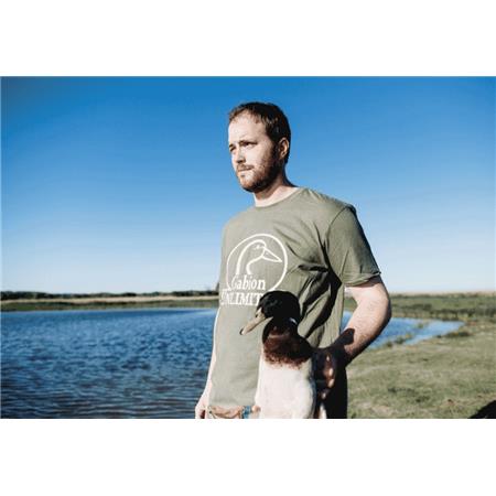 SHORT SLEEVE T-SHIRT FOR MEN GABION UNLIMITED -  KAKI