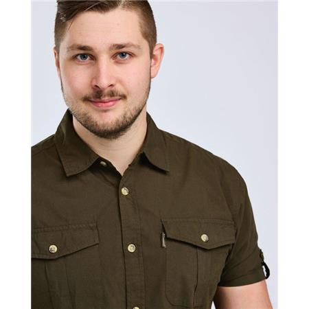 SHORT SLEEVE SHIRT FOR MEN PINEWOOD SAFARI S/S - MOSS GREEN