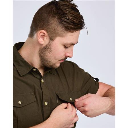 SHORT SLEEVE SHIRT FOR MEN PINEWOOD SAFARI S/S - MOSS GREEN