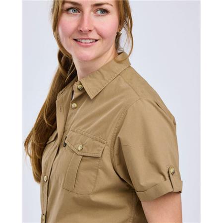 SHORT SLEEVE SHIRT WOMAN PINEWOOD SAFARI S/S - SAND STONE