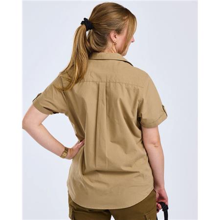 SHORT SLEEVE SHIRT WOMAN PINEWOOD SAFARI S/S - SAND STONE
